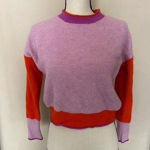 Anthropologie Maeve Colorblocked Cashmere Sweater XS